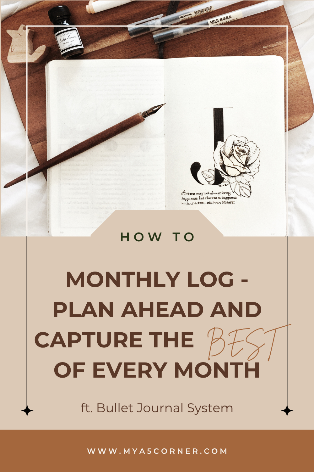 Monthly Log Bullet Journal Examples Bullet Journal Setup (2/3): Monthly Log pages - quick and functional
